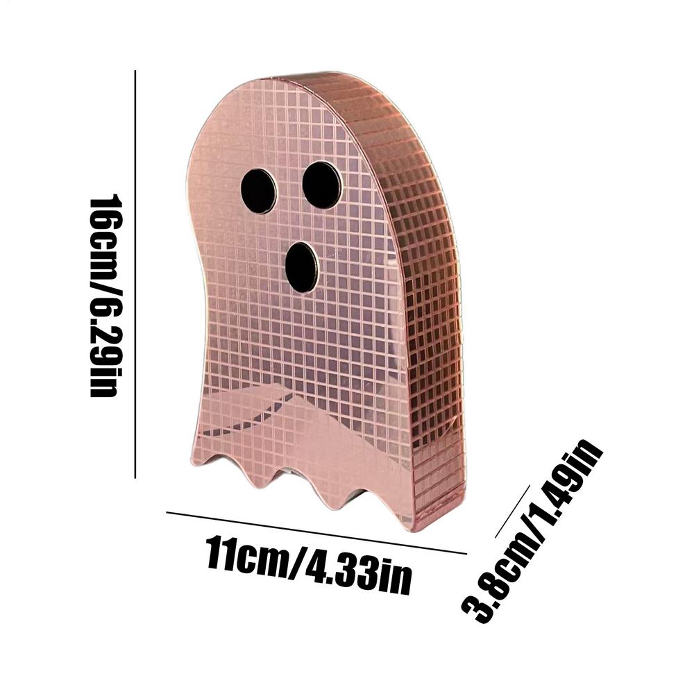 Halloween Ghost Decorations Halloween Acrylic Mirror Disco Ghost Decor Reflective Figurines For Holiday Indoor Kitchen Bar