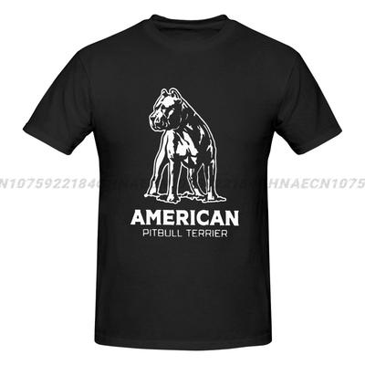 Men's T-Shirt with American Pitbull Terrier Motif Dog Breed Moonworks Cool Casual Pride T-shirt Men Unisex Fashion Tshirt Free