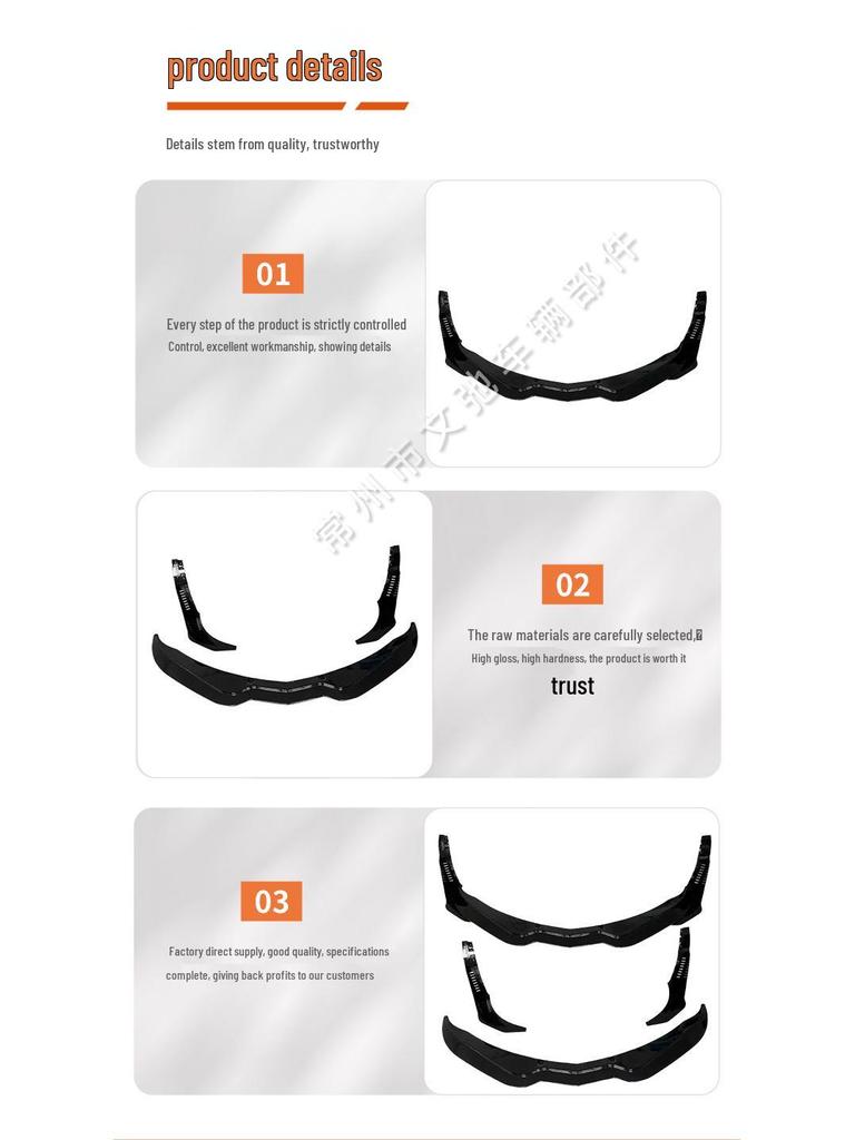 Sport Front Lip Splitter Kit for 2014-2019 Chevrolet Corvette C7