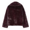 PBZA Style Faux Fur Short Coat Womens Korean Fashion Casual Outerwear