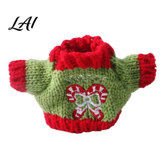 Small Animal Holiday Outfit Christmas Hamster Sweater Soft Knitted Cute Outfit Cozy Sugar Glider Warm Apparel Turtleneck Festive Winter Clothes for