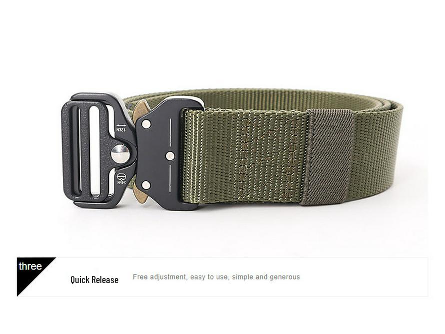 Herren Klassischer Cobra Schnalle Taktischer Nylon Gürtel - Schnellverschluss für Outdoor-Sportarten