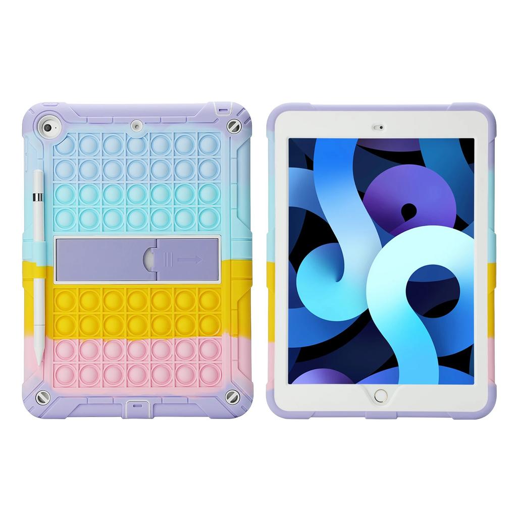 Etui Pop Push It do iPada 10,2 cala IPad Air1 2 9,7 cala Air4 5 10,9 cala Pro11 Pro 12,9 Dzieci Dekompresja Miękkiego silikonu Etui z podstawką Odporne na wstrząsy