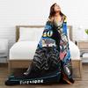 Monster Trucks Car Loves Super Soft Blanket  Girls Boys Plush Throw Blanket Graphic Couch Chair Flannel Bedspread Sofa Bed Cover