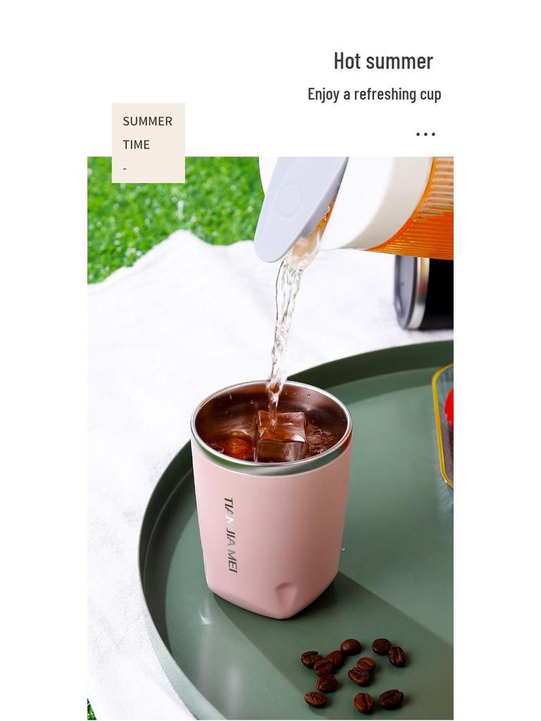 304 High-End Outdoor Office Coffee Tumbler – Colorful, Portable, and Insulated