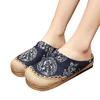 Hot Models for Original Ethnic Style Linen Shoes Round Head Dragon Totem Handmade Cotton and Linen Splicing Couple Shoes