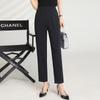 LangSha Women's Summer High-Waist Elastic Casual Pants