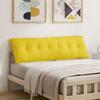 Back Cushion Light Yellow 160 x 19 x 50 cm Fabric