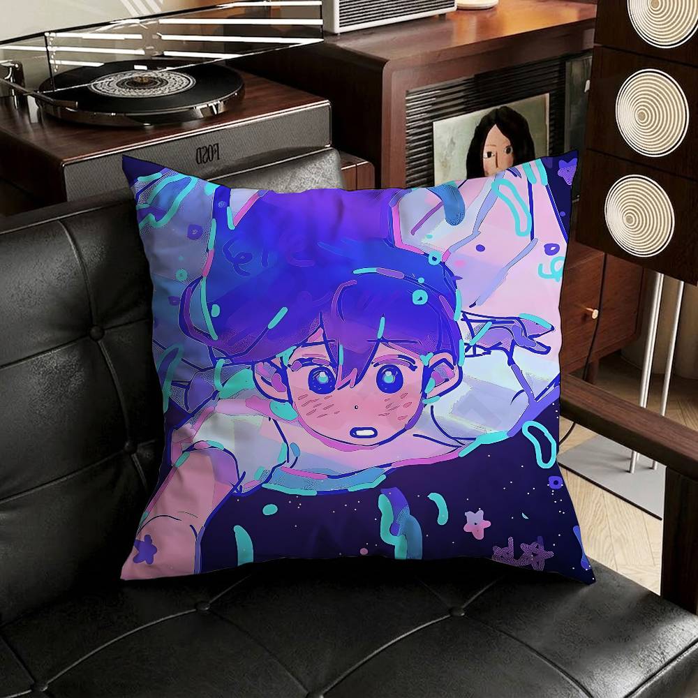 RPG Omori Cartoon pillowcase casual style decoration suitable for home decoration (excluding pillow core)