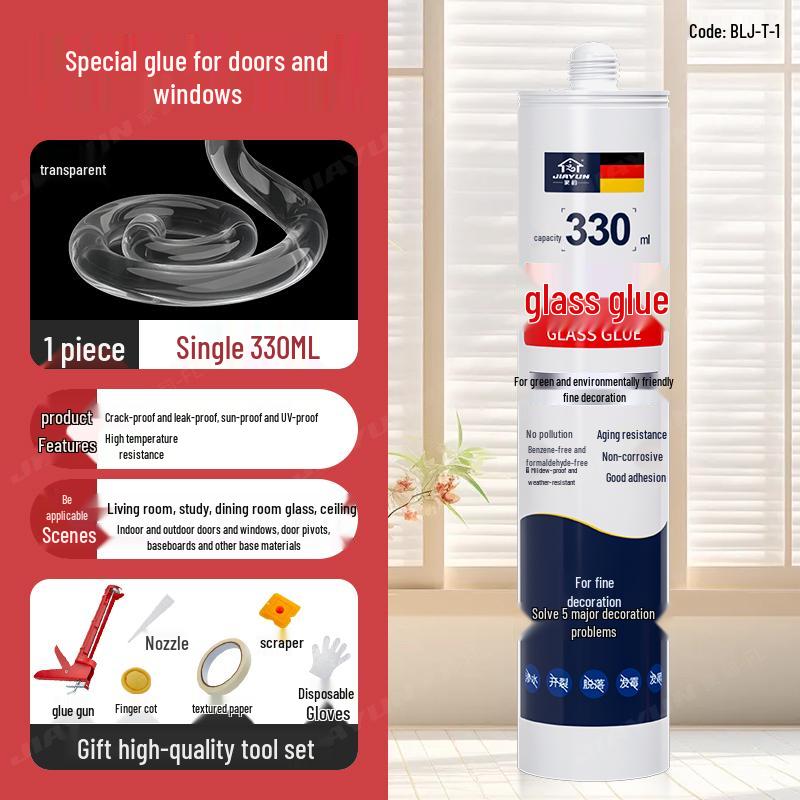 Silicon Negru Impermeabil Etanșant pentru Ferestre și Uși pentru Chituire Margine Goluri, Adeziv Sticlă Anti-Mucegai