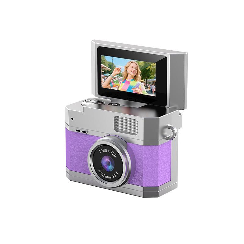 Portable Retro Mini HD Camera with Flip Screen for Outdoor Parties