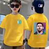 Sommer Kinder T-Shirt Kurzarm Messi Doppelseitiger Druck Lässig Mode Sport T-Shirt Top Kind Y2k Junge Mädchen Kleidung