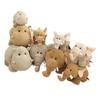 20/25/35CM Peluche Ippopotamo Elefante Carino Panciuto Morbido Kawaii Animale di Peluche Bambola Decorazione Stanza Regalo di Compleanno per Bambini