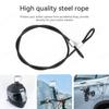 60CM Protable Safety Strap Stainless Steel Lanyard Cord Wrist String Hand for Go Pro 12 Insta360 X4 DJI Sport Camera Accessories
