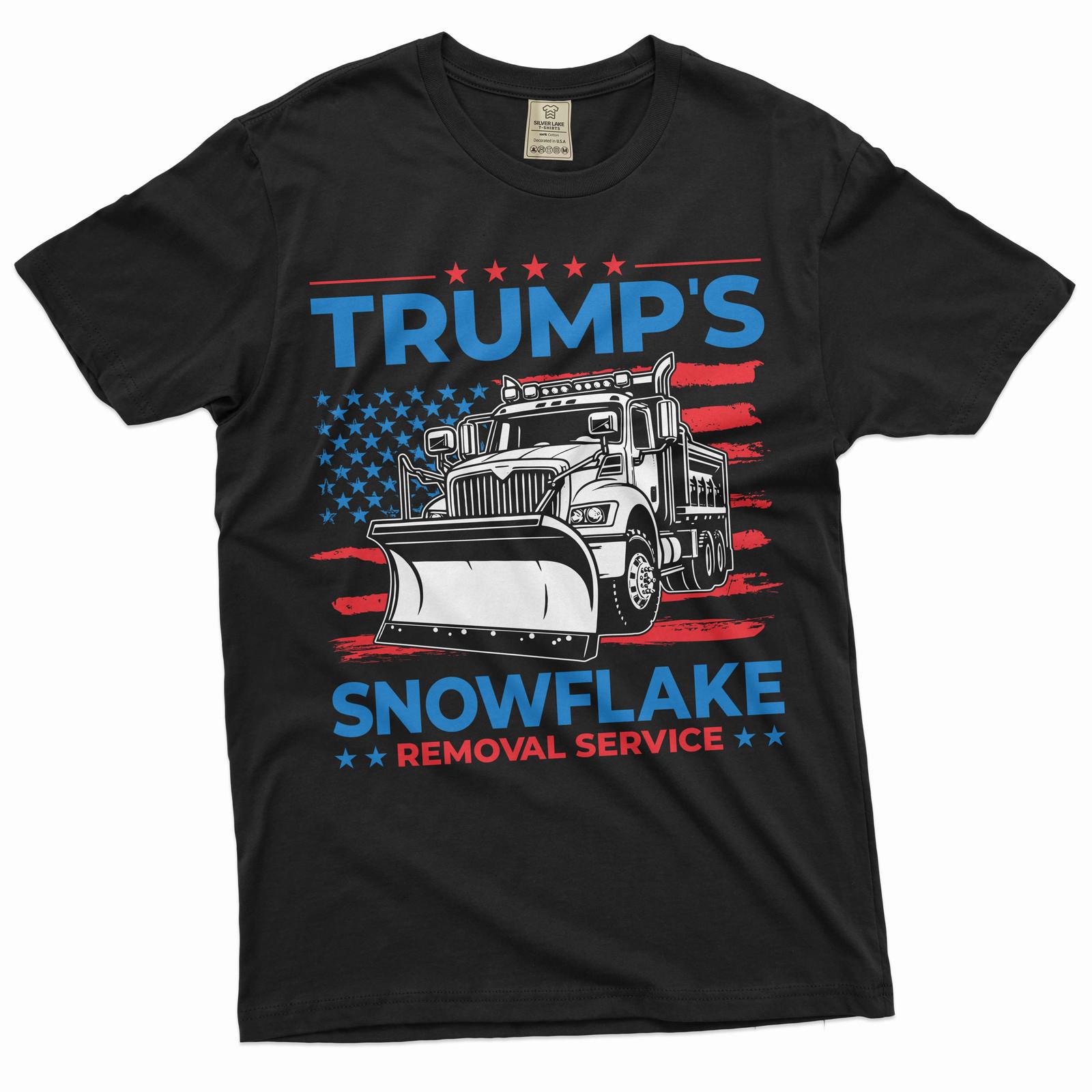 Funny Political Shirt Trump Snowflake Removal Service Shirt Trump Funny Shirt M
