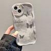 Art butterfly suitable for Apple 17Promax mobile phone case iPhone15 women's 14 cream pattern 16Promax new model