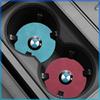 Car Nice Non-slip Water Coasters Insulation Pad Decorative Water Coaster Sticker For BMW M Performance 1 3 5 7 Series M3 M4 M5 M6 X1 X3 X5 X6 X7 E30