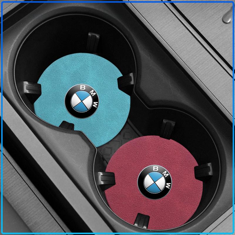 Car Nice Non-slip Water Coasters Insulation Pad Decorative Water Coaster Sticker For BMW M Performance 1 3 5 7 Series M3 M4 M5 M6 X1 X3 X5 X6 X7 E30