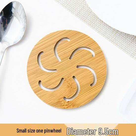 Cartoon Wooden Coaster - Heat-Resistant, Anti-Slip Pad for Kitchen and Table Use