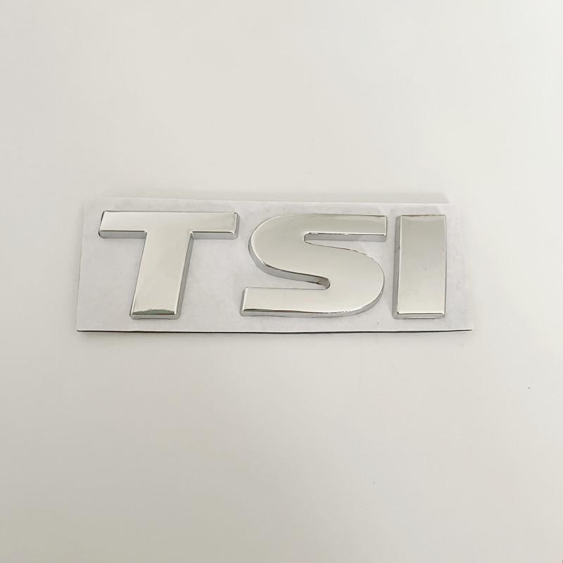 3D Metal Car Letters TSI Logo For VW TSI Badges Polo Golf 4 5 6 7 MK5 MK6 MK7 Jetta Touran Passat Emblem Stickers Accessories
