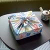 70x70cm Japanese Style Handkerchief Furoshiki Printed Square Napkin Mid-Autumn Festival Mooncakes Gift Box Wrapping Towel