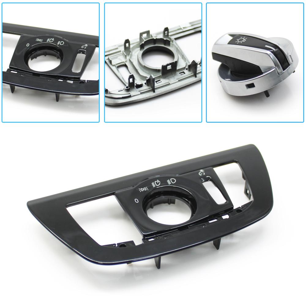 Car HeadLamp Rotary Foglight Button Headlight Switch Cover Panel For BMW 5 6GT Series G30 G31 M5 F90 G32 2017-2022