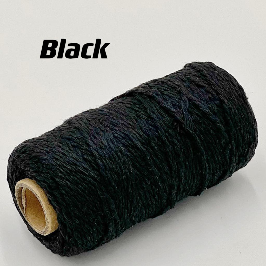 2mm 100m Macrame Cotton Rope Twisted Jute Colored Cotton Two-Color Rope Process For Wall-Mounted Gift Packaging DIY Wedding Deco