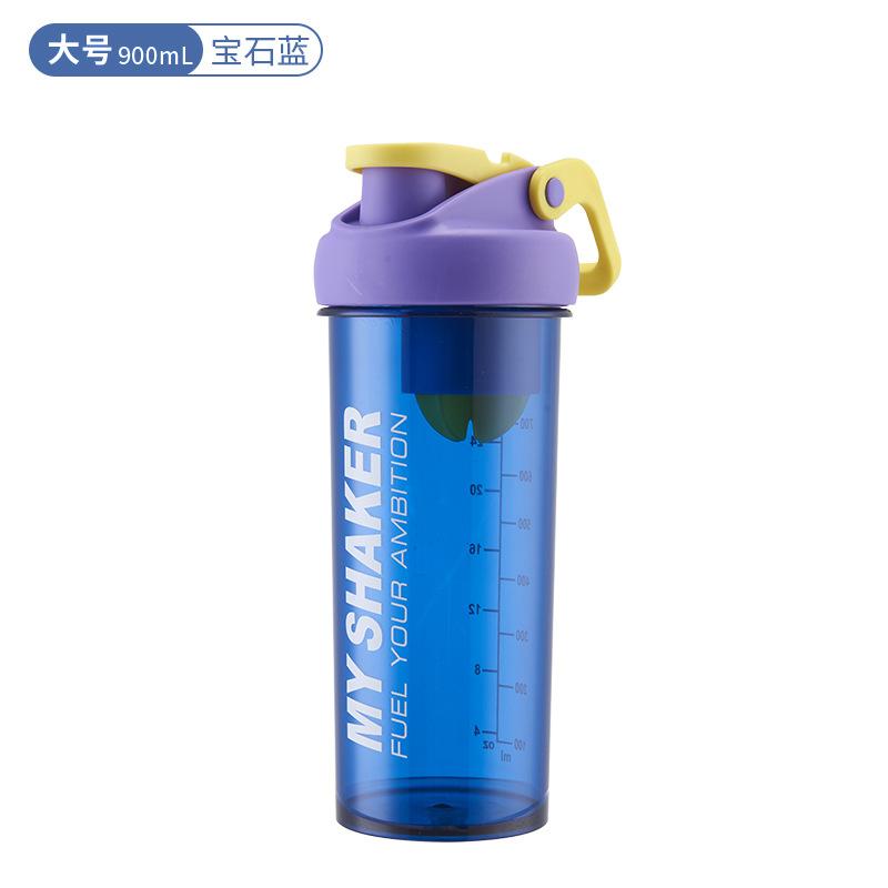 Water Bottle Sealed Leak-proof Milkshake Cup with Lid Shaker Cup Convenient Outdoor Fitness Water Cup with Handle Large Capacity Kettle