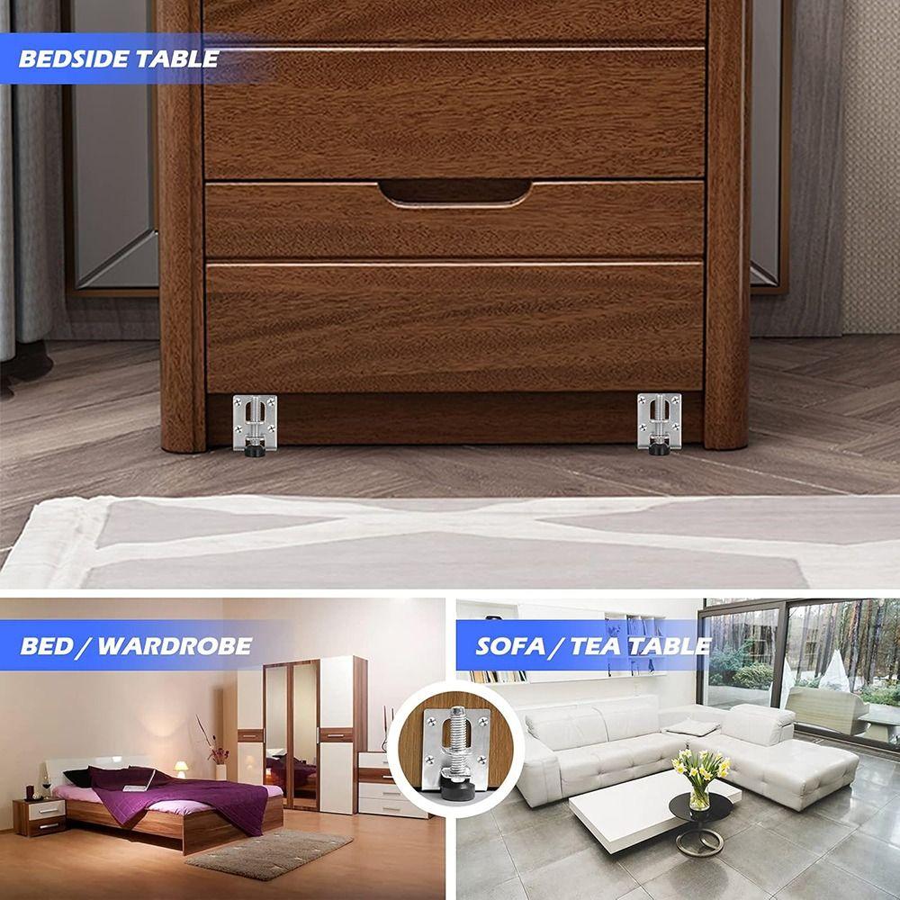 Adjustable Table Leveler Feet Zinc Alloy Furniture Height Adjuster  Furniture