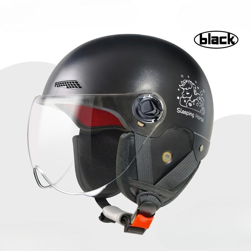 Electric Vehicle Four-season Helmet Motorcycle Helmet Summer Sun Protection Women's Helmet Men's Electric Vehicle Half Helmet