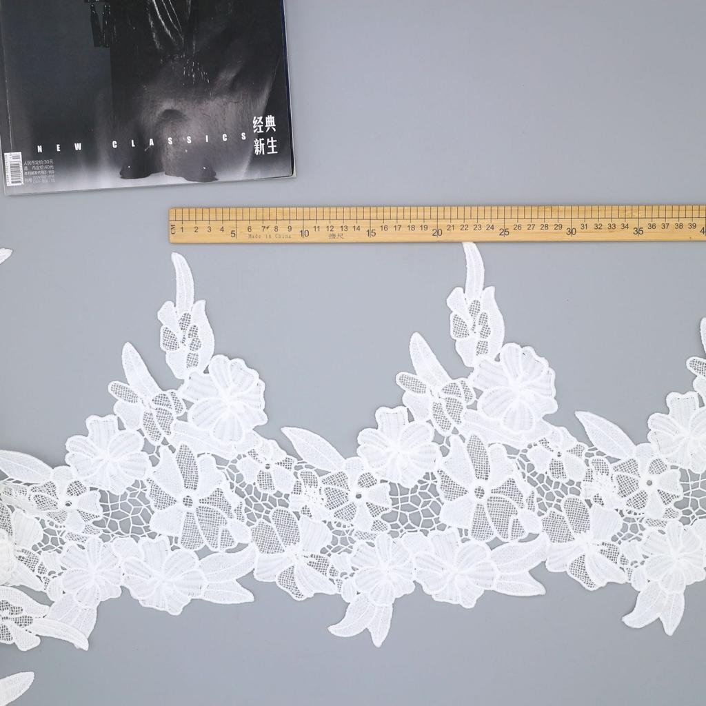 Water-Soluble Milk Silk Embroidered Lace, Barcode Lace Clothing Accessories, Curtain Decorative Lace