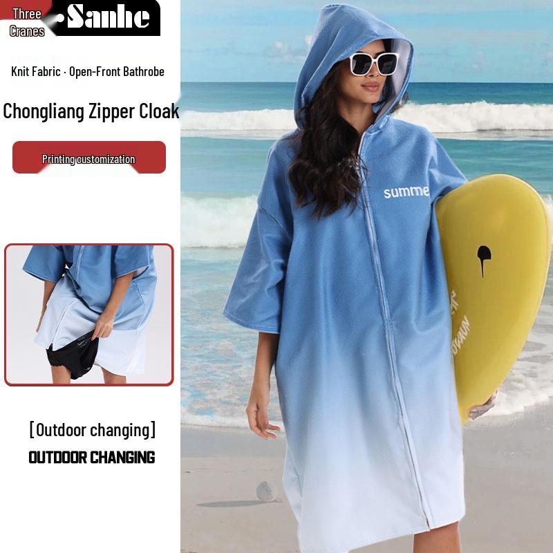 Poncho Accappatoio Unisex Asciugatura Rapida per Surf & Nuoto - Morbido Asciugamano da Spiaggia per Cambiarsi in Viaggio per Adulti