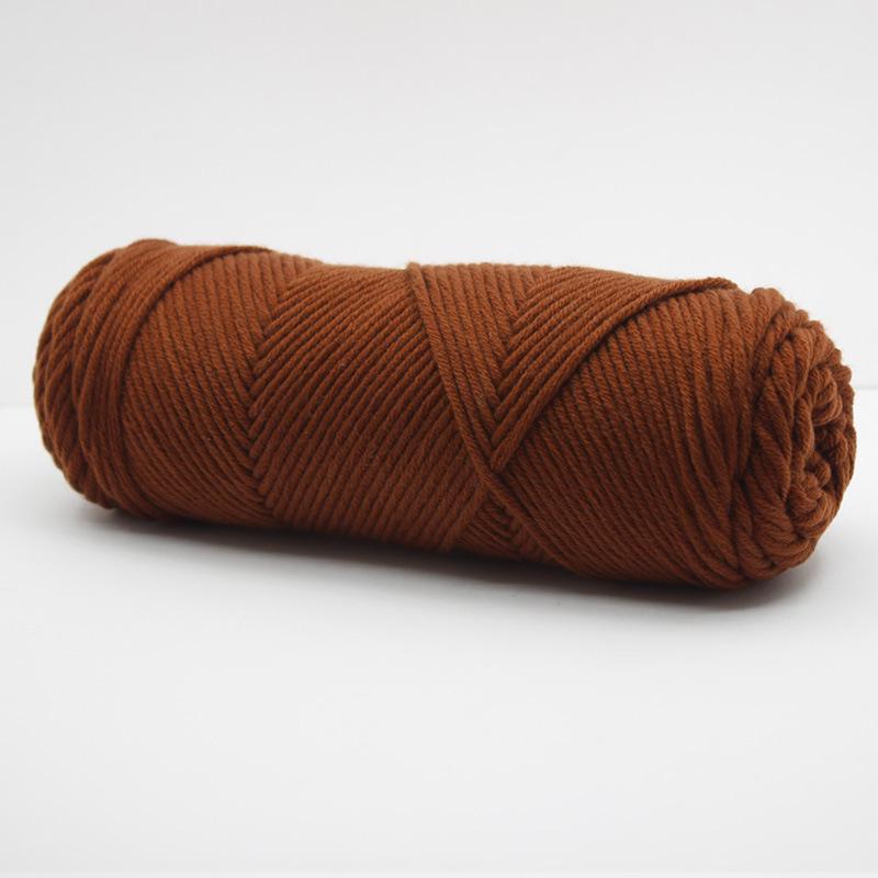 Hand-Knitted Cotton Wool Scarf Yarn for Men & Women, Coarse Wool & Milk Cotton Material, Worsted Crochet.