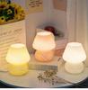Mushroom LED Glass Table Lamp USB Dimming For Home Study Desk Atmosphere Light Bedroom Bedside Decoration Night Light Table Lamp