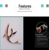 Shark Capo: Zinc Alloy Transposition Capo for Folk Guitar with Flannel Bag Packaging.