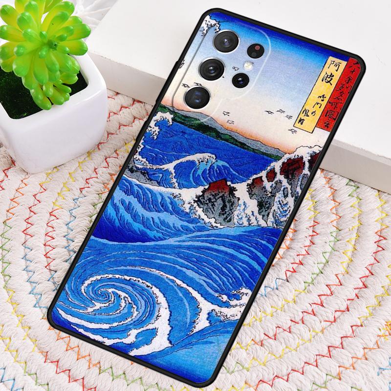 Japanese Pub Wave Anime Art Silicone Phone Case For Samsung Galaxy Note 10 Pro S26 S25 S24 S23 S22 S21 Plus S25Ultra Capa Cover