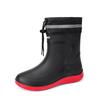 Waterproof shoes men's and women's rain shoes fashionable medium tube bundle fashion rubber shoes non-slip fishing rain boots