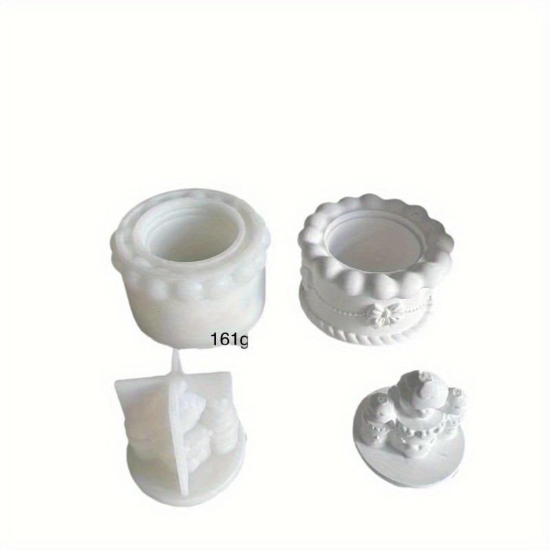 Creative New Castle Cake Storage Box Silicone Mold Candle Cup Gypsum Mold Jewelry Storage Box Dropping Mold Home Supplies