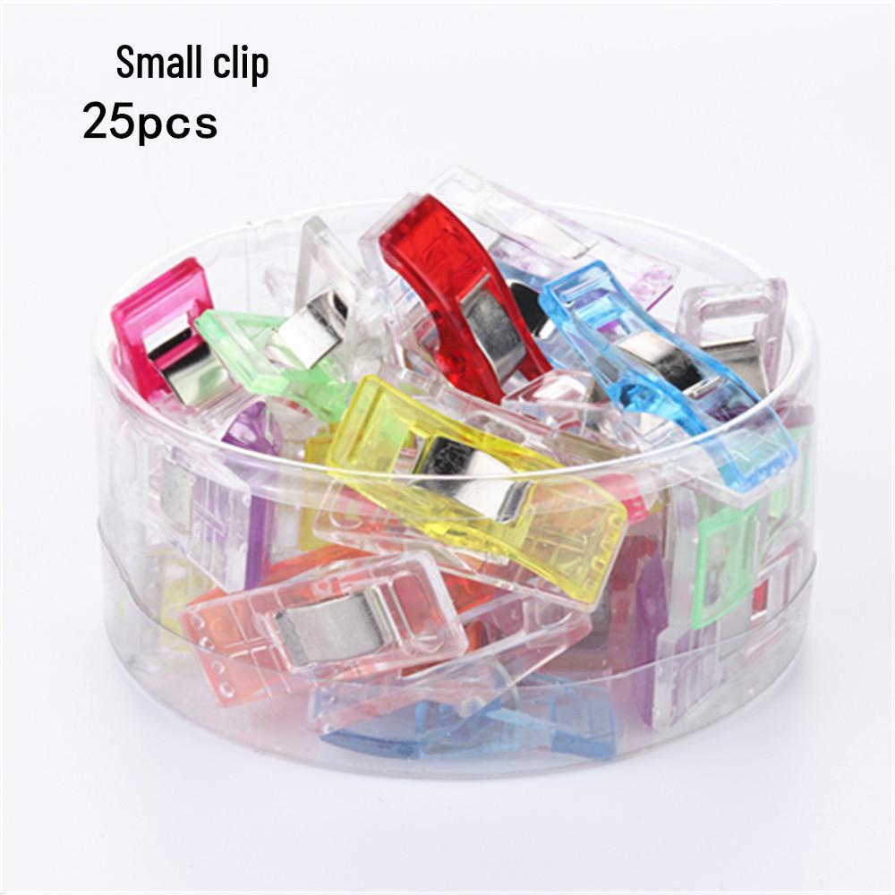DIY Patchwork Binding Clips - Strong White & Red Plastic Sewing Clips with Storage