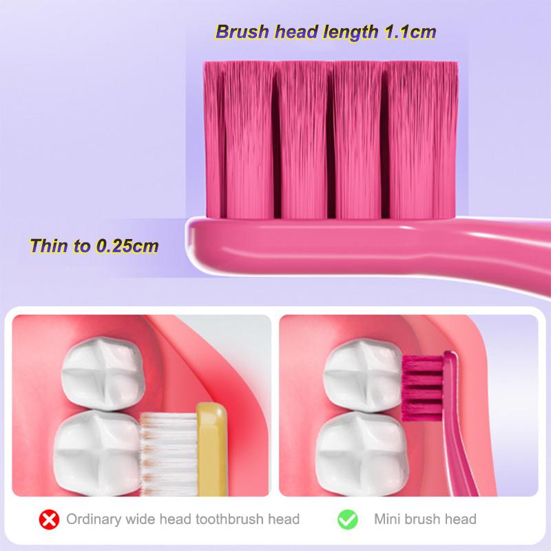 1Pcs Dental Cleaning Tool Small Head Toothbrush With Fine Tuft Compact Interdental Brush For Oral Care