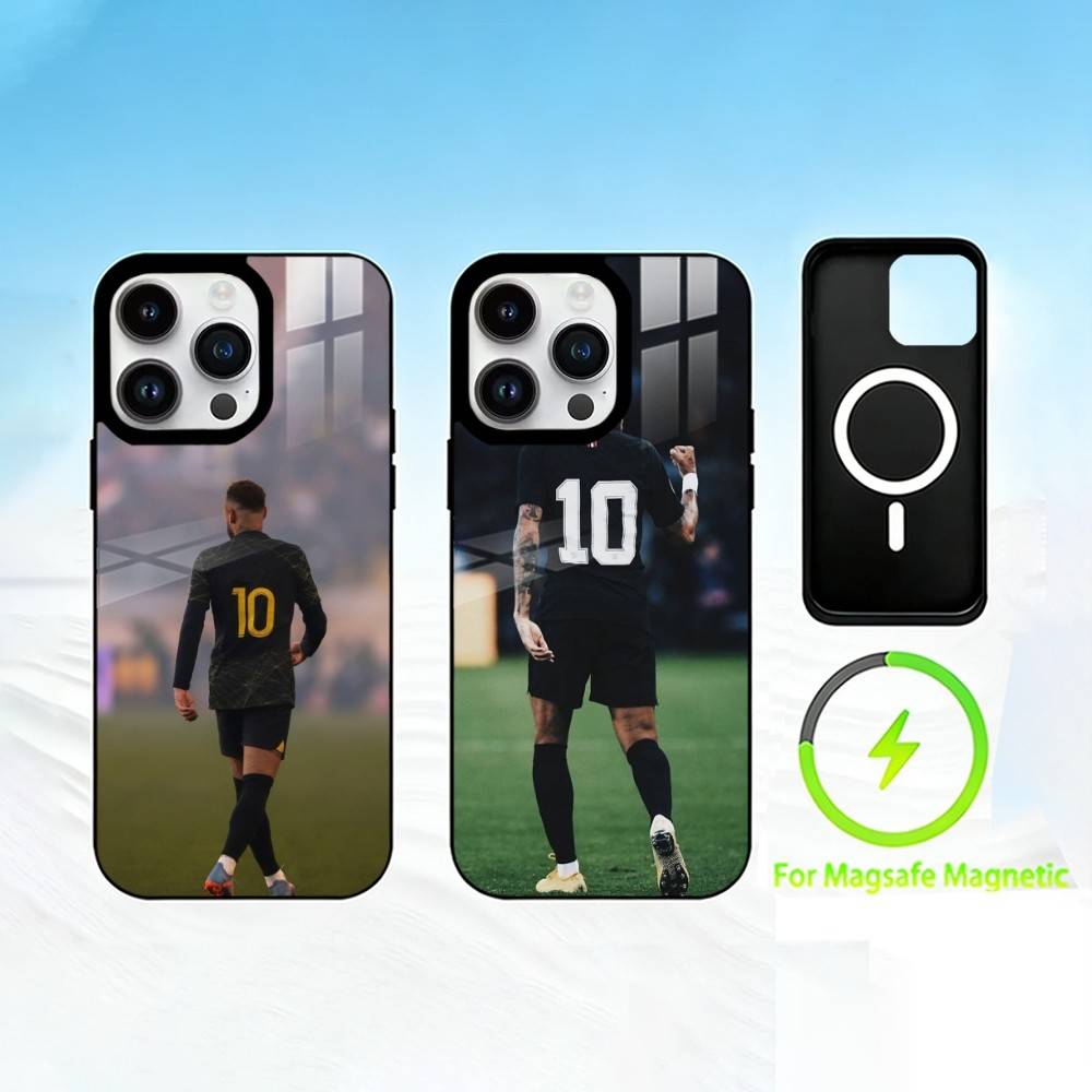 N-Neymar Handyhülle Für iPhone 17 16 15 14 13 12 Pro Max Plus für Spiegel Wireless Magnetische Abdeckung