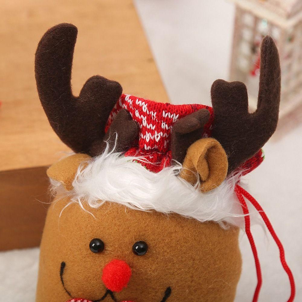 Dekorationen Goodie Bags Kinder Weihnachten Kordelzugbeutel Geschenkverpackung Weihnachtsgeschenktüte Süßigkeitentüten