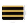 Medium GOLD and BLACK Vertical STRIPES Anti-slip Doormat Floor Mat  Carpet Rug for Kitchen Entrance Home Bathroom Footpad Mats