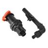 Plastic Hose Water Intake Connector Black Plastic Hose Quick Coupler Valve  Lawns