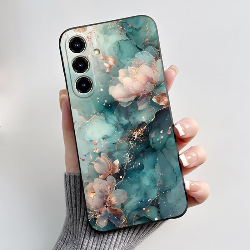 New Design Phone Case For ZTE Blade V80 Max/Nubia V80 Max Jelly Black Anti-scratch Soft Casing Colorful Rosy Cloud Pattern Shell