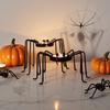 Black Spider Halloween Tealight Candle Holder,Indoor Outdoor Decorations for Party Table, Kitchen, Fireplace, Desk, and Display