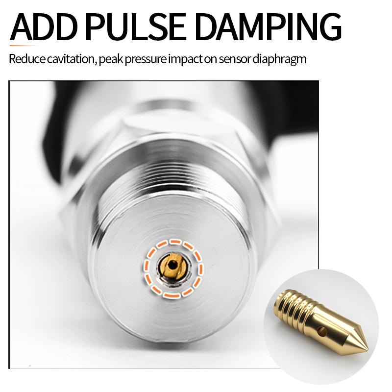 G1/4' 4-20mA 0-10V Pressure Sensor 1.6Mpa 10Bar 24V Supply 0.2Bar 60 Bar 50 Bar 100Bar OIL Water Gas Pressure Transmitter Sensors Oxygen 5