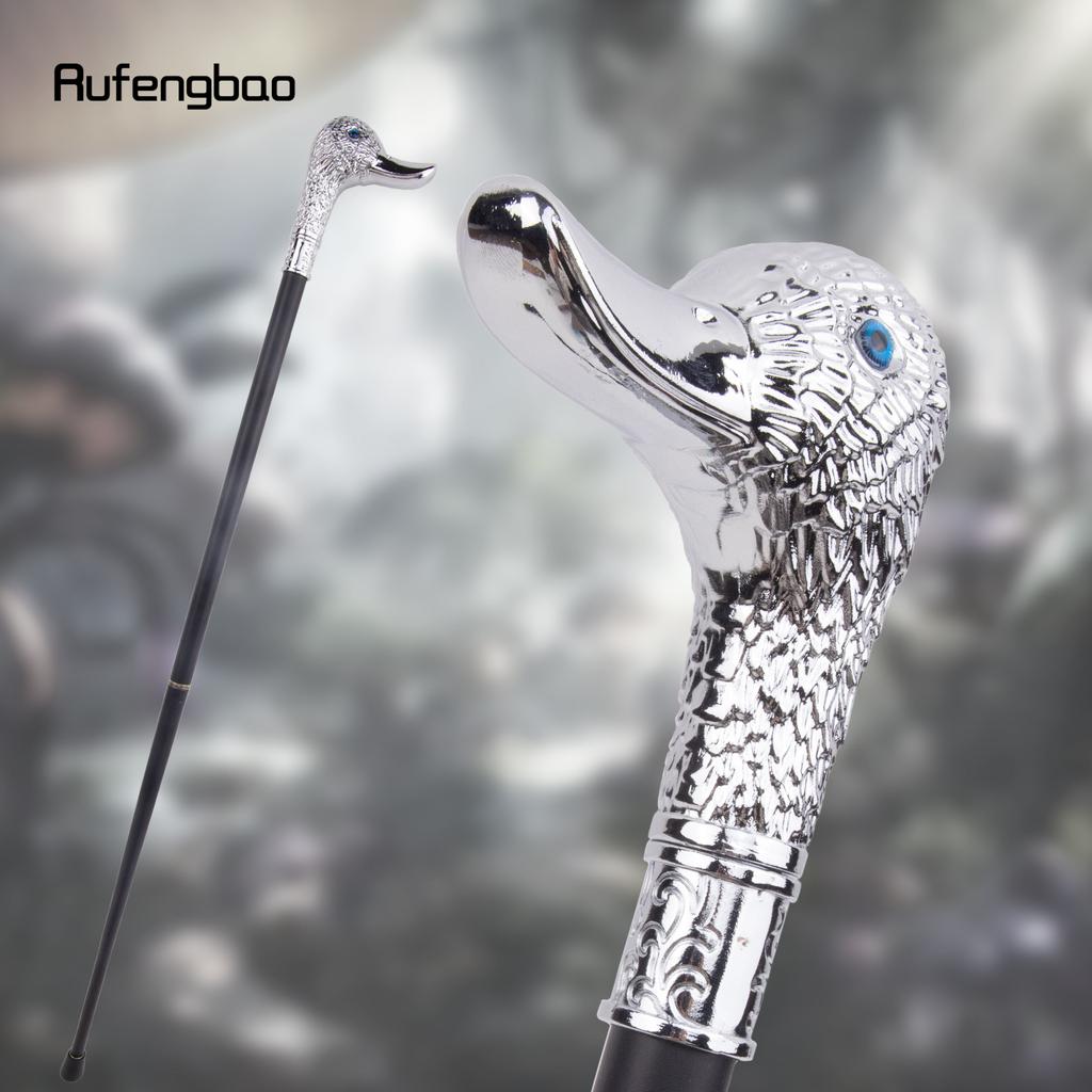 White Duck Head Fashion Walking Stick Decorative Stick Cospaly Vintage Party Fashionable Walking Cane Crosier 95cm