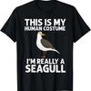 Cool Seagull Design For Seabird Gull Lover T Shirt Vintage Slightly Unisex Versatile Designer Clothes