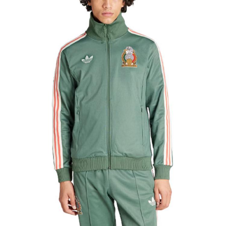 adidas Originals Fmf Og BB מעיל טרק לגברים ביגוד ספורט ירוק מחומצן IU2175